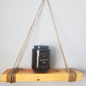 Minimalist Wood Hanging Shelf